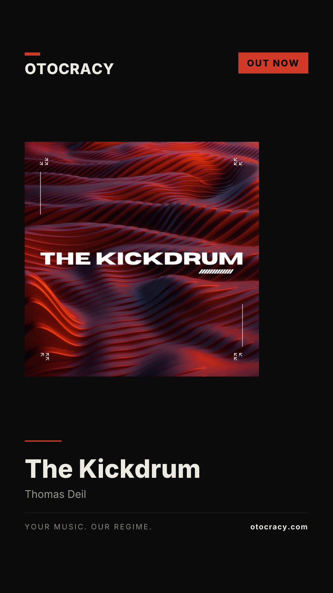 Story card for Thomas Deil — The Kickdrum, as it downloads